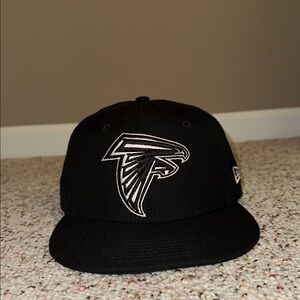 used 100% wool New Era Atlanta Falcons 59Fifty size 7 1/8 fitted hat